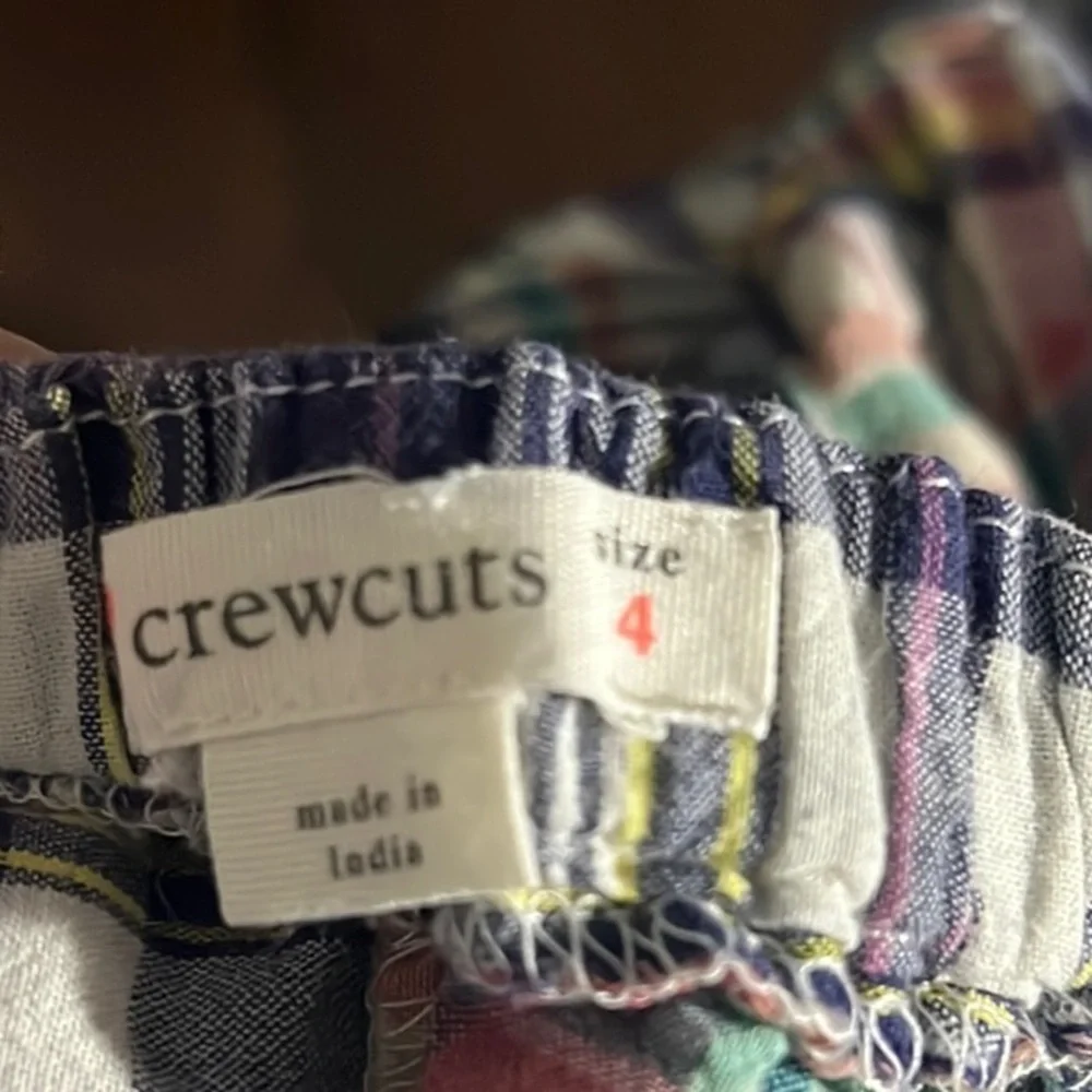 Jcrew Plaid Halter Kids Dress- size 4